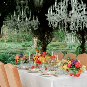 fleur table colore mariage bomdia